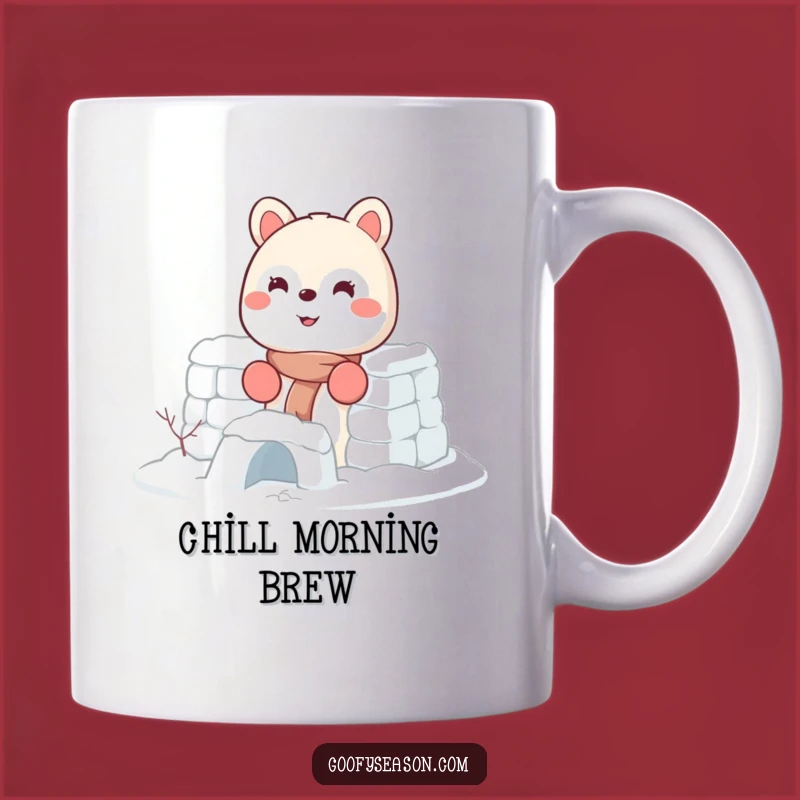 Funny Snow Fort Builder Animal Mug - Winter Fun Gift