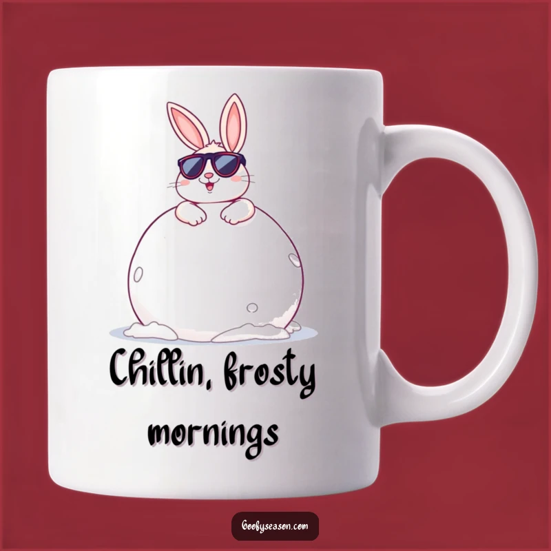 Funny Bunny Snowball Mug: Chill Out with Hilarious Winter Fun and a Great Gift