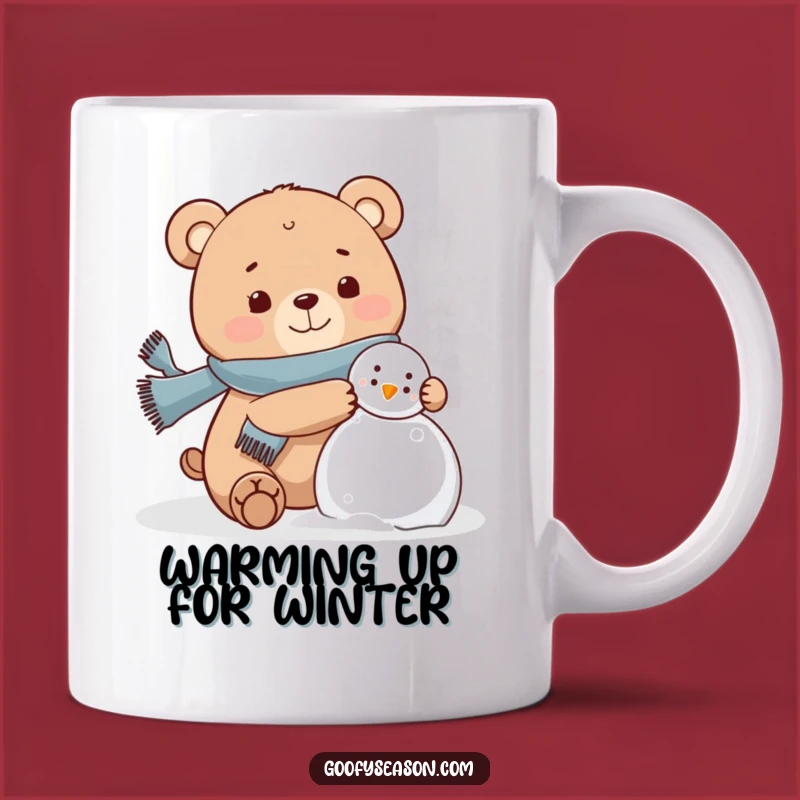Funny Bear Snowman Mug: Winter Fun, Perfect Funny Gift Idea