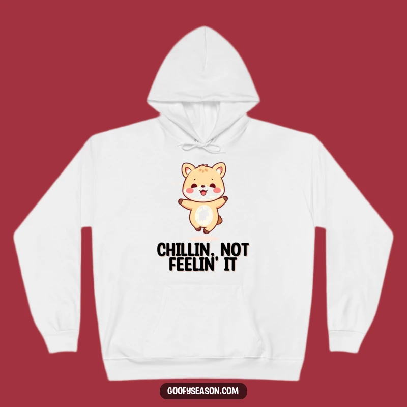 Funny Kawaii Dancing Animal Snowflake Hoodie - Cozy Winter Warmth & Joyful Gift