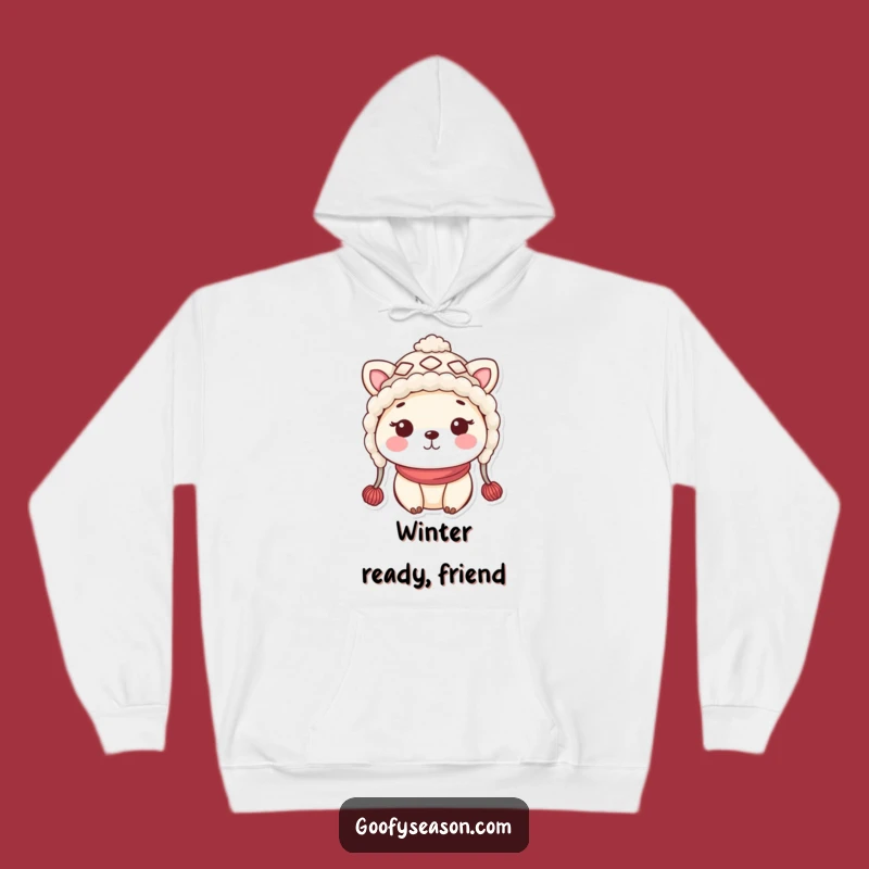 Cozy Funny Kawaii Winter Hat Hoodie - Warm Animal Comfort, Perfect Warm Funny Gift