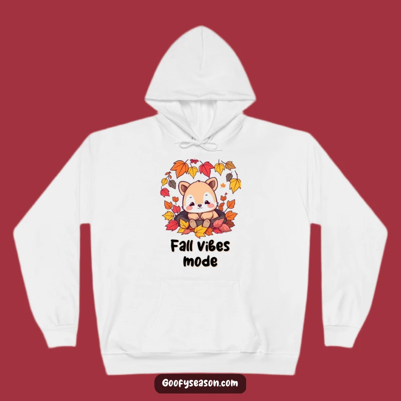 Funny Cozy Animal Leaf Nap Hoodie - Warm & Hilarious Fall Gift