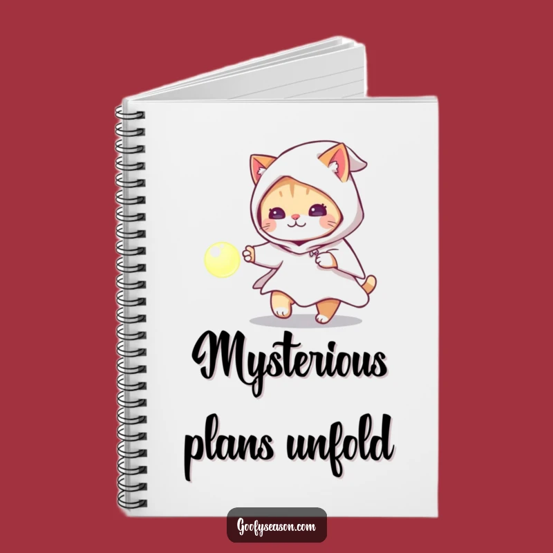 Funny Cat Ghost Costume Notebook: Spooky Journaling Humor Gift