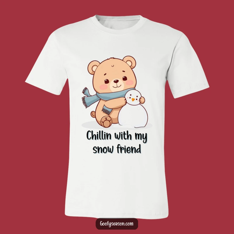 Funny Bear Snowman T-Shirt: Winter Wonder, Hilarious Funny Gift Tee