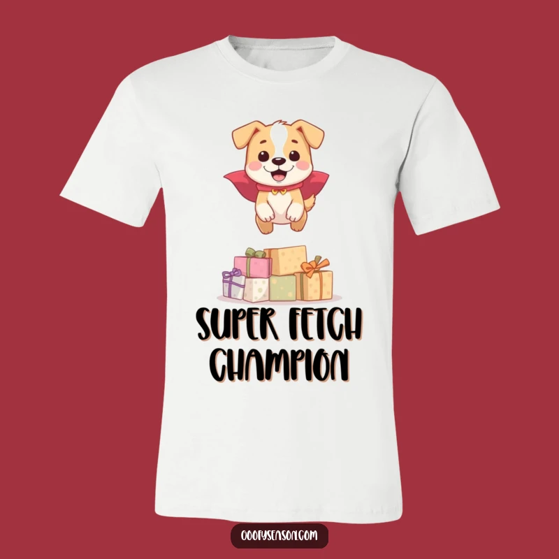 Funny Dog Cape T-Shirt: Happy Hero Leaping Presents, A Hilarious Gift for Pups & People