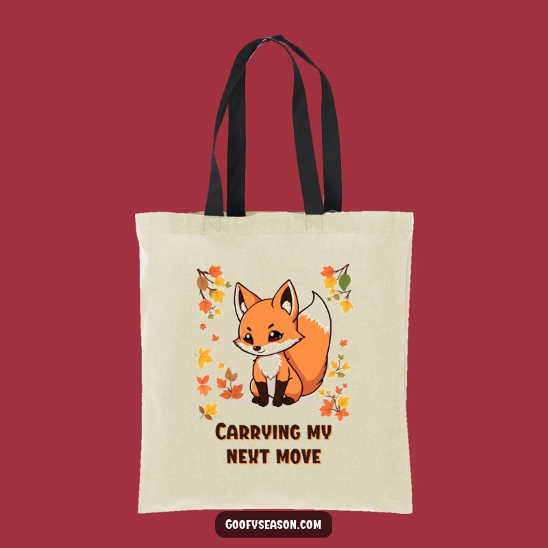 Funny Fox Autumn Tote Bag: Stylish & Practical Woodland Carry-All, Great Gift!