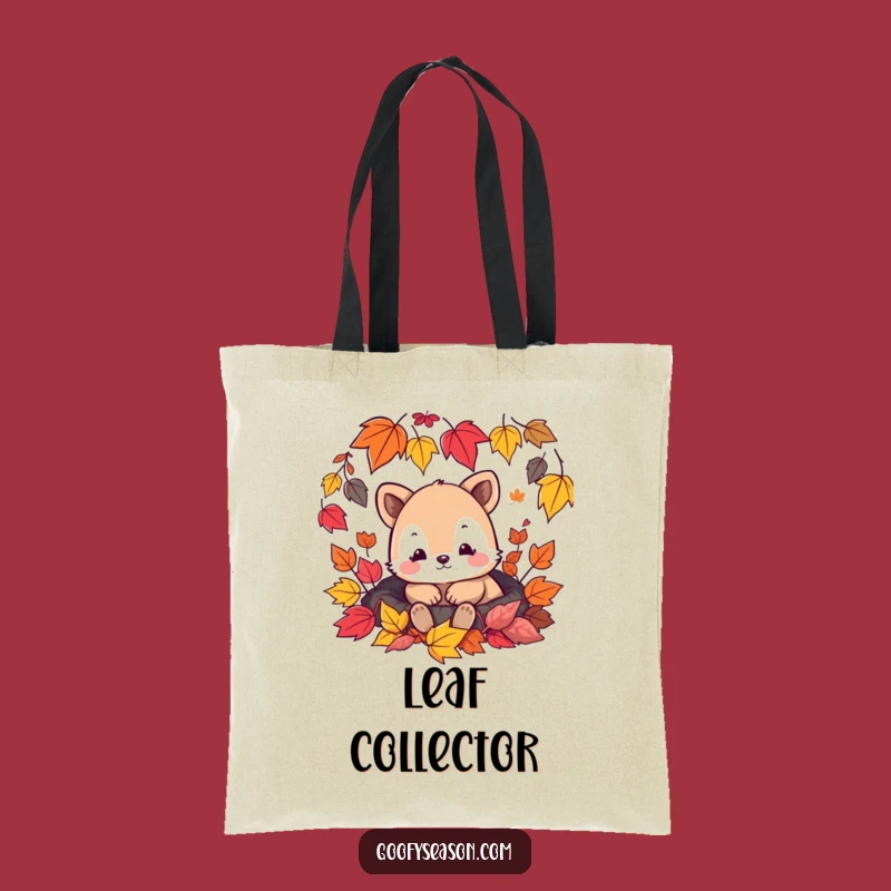Funny Cozy Animal Leaf Tote Bag - Your Essential Autumn Shopping Gift