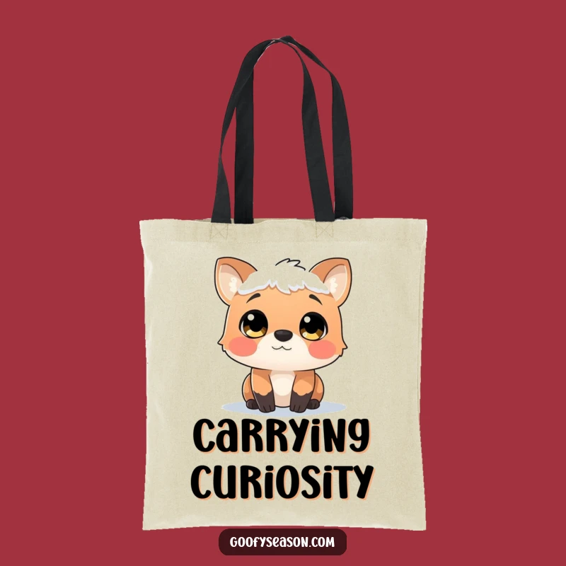 Funny Snowfall Watcher Animal Tote Bag - Your Winter Companion Gift